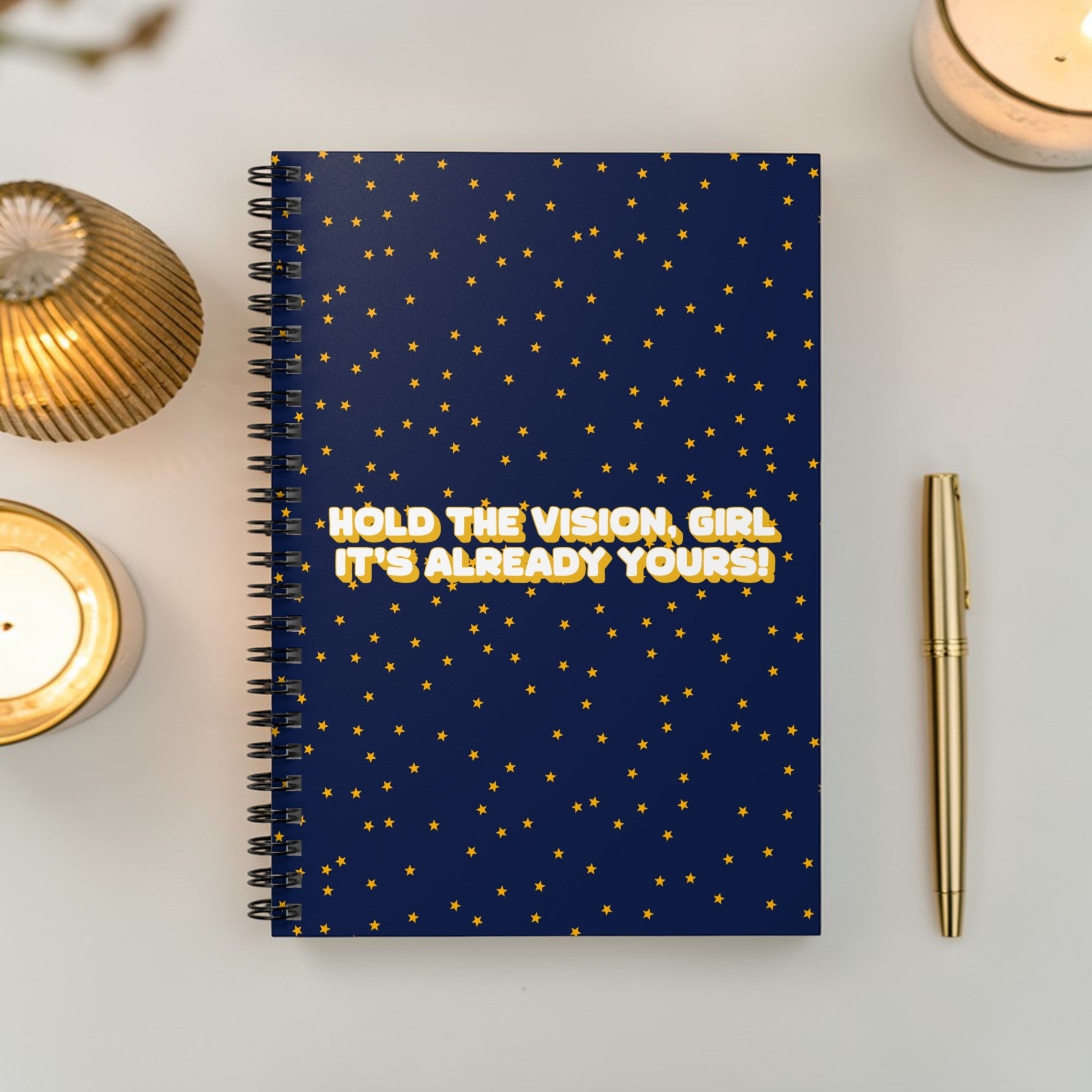 Hold the Vision Girl Notebook