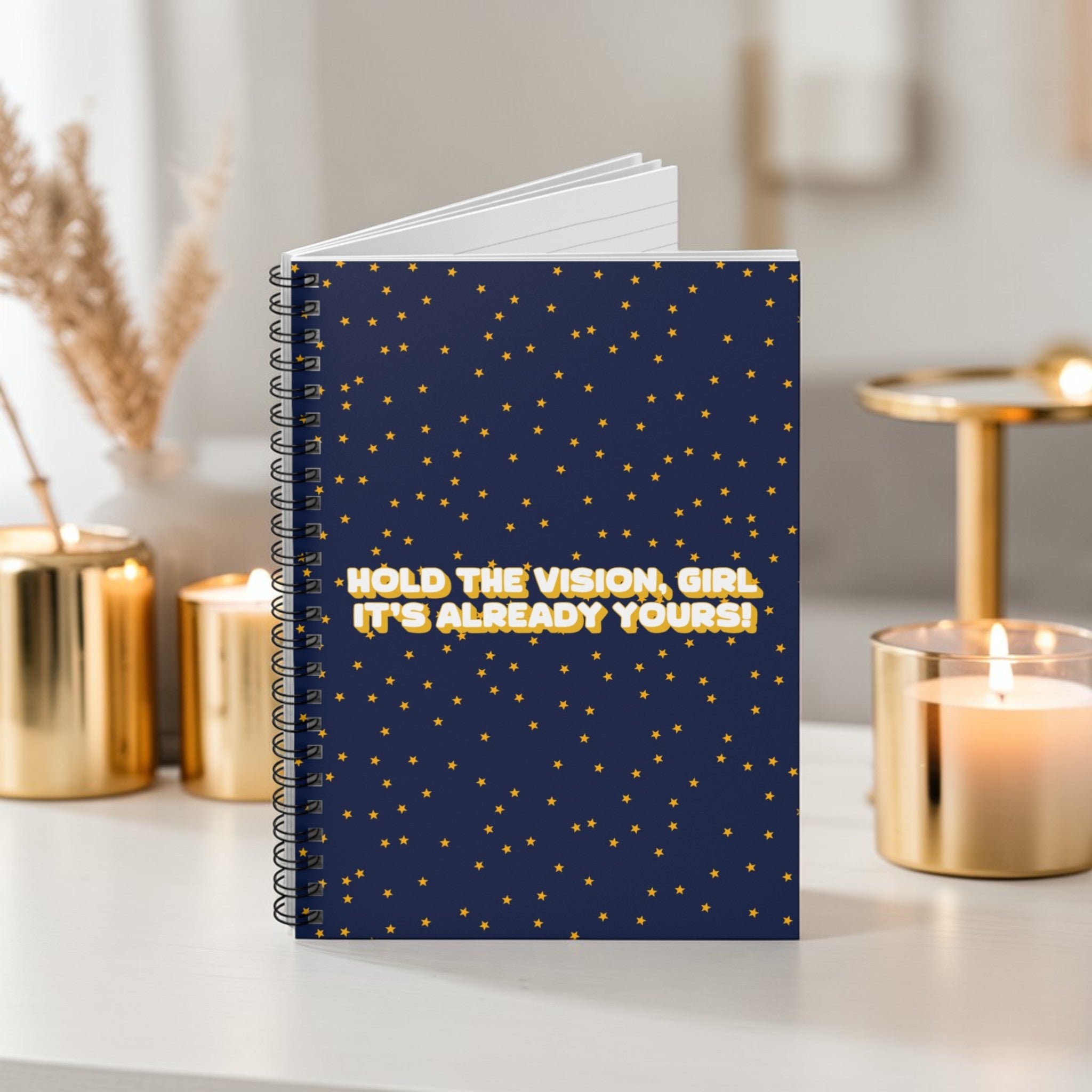 Hold the Vision Girl Notebook