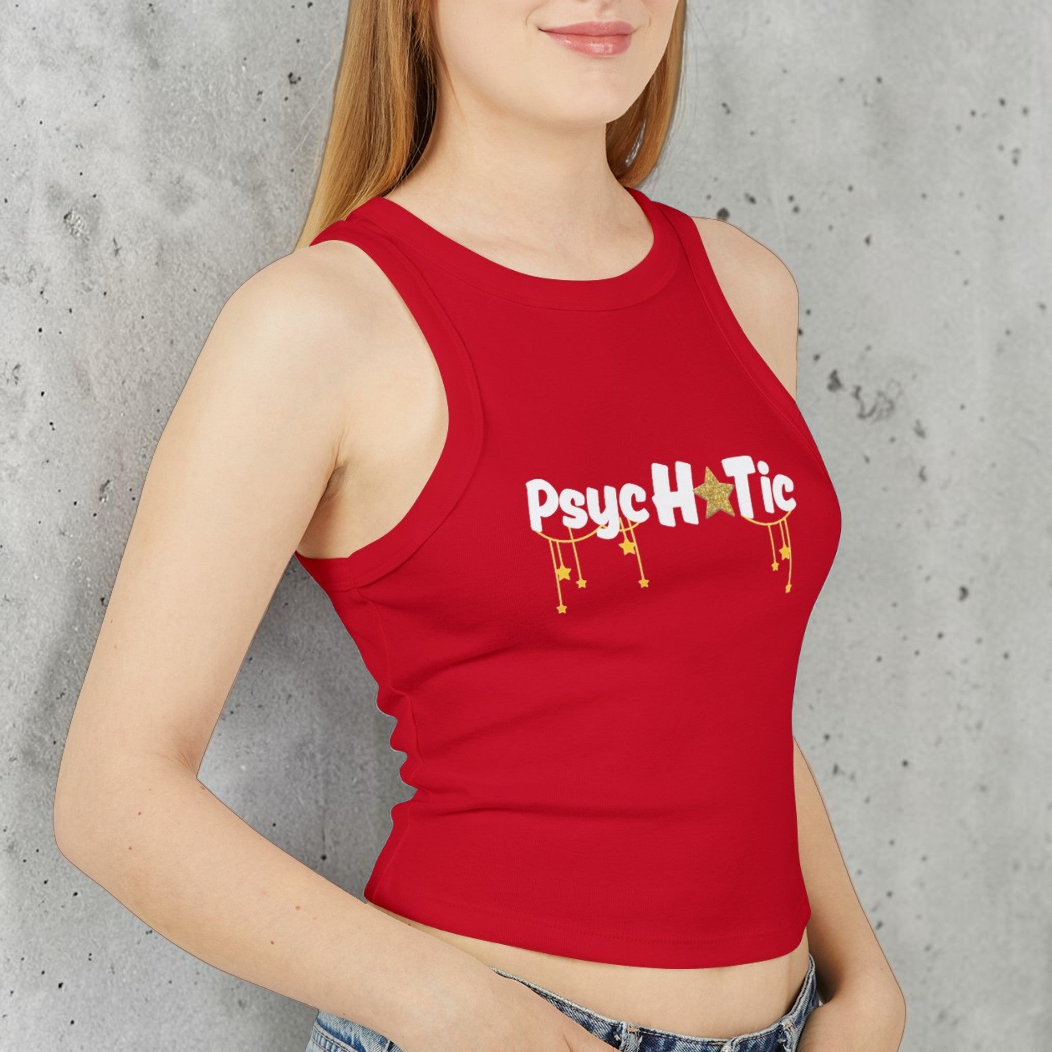Psychotic Graphic Racer Tank Top