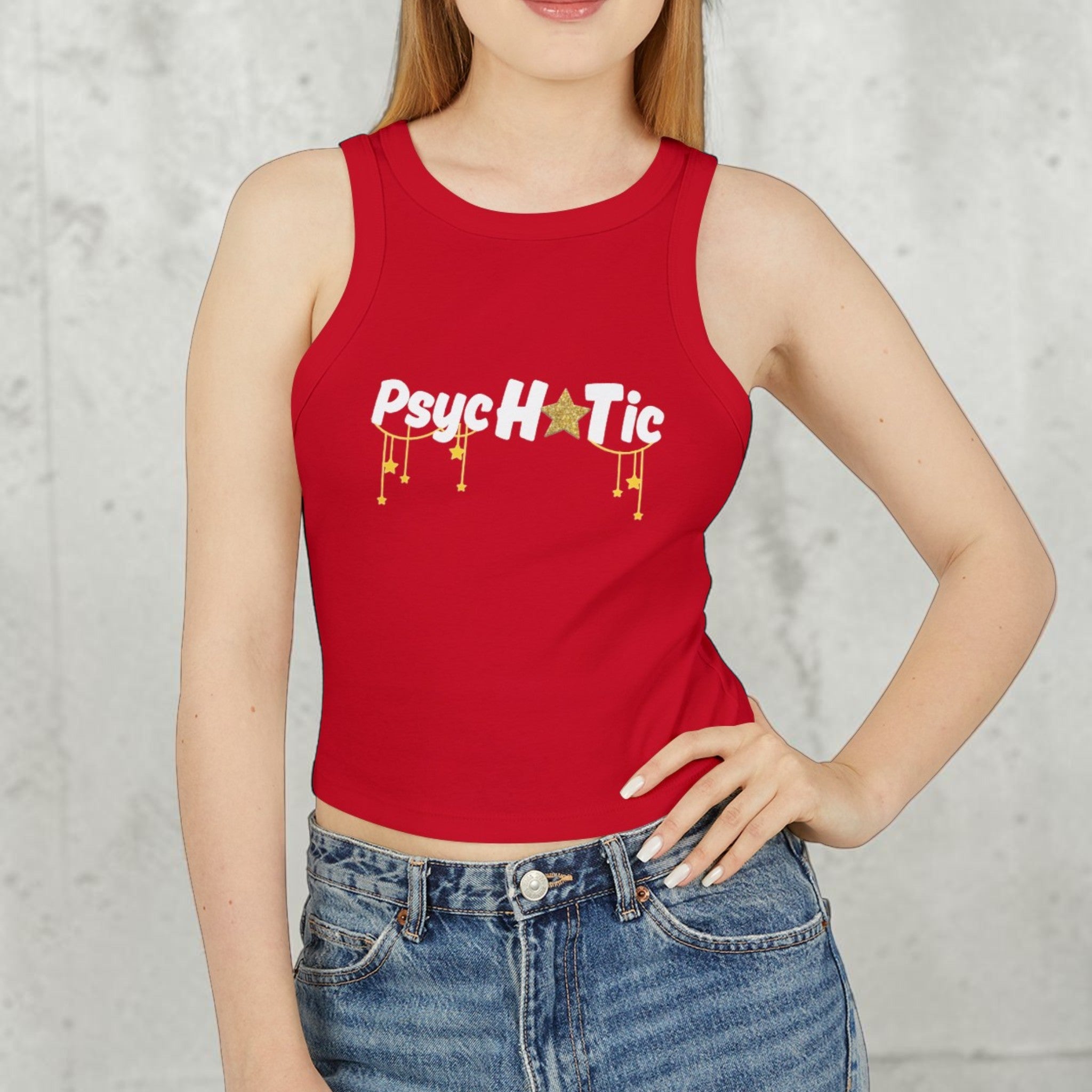 Psychotic Graphic Racer Tank Top