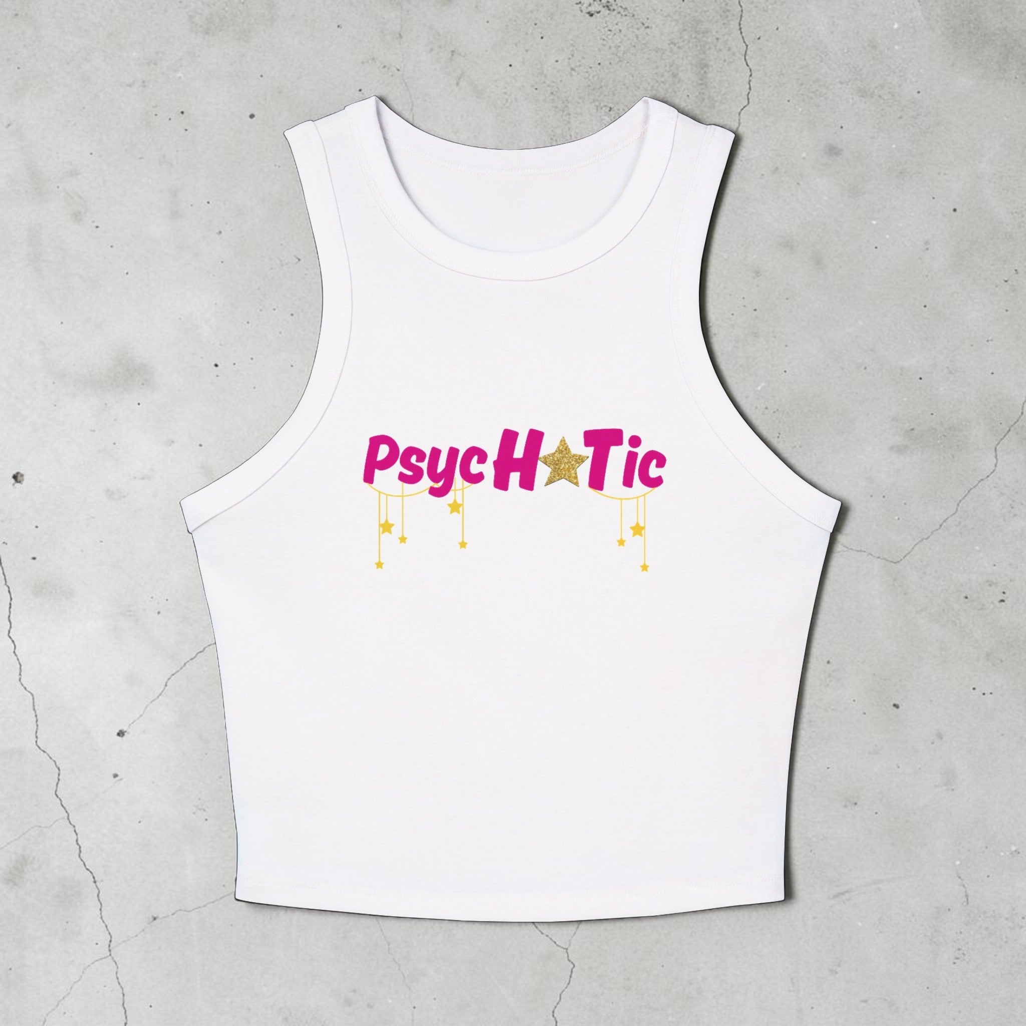 Psychotic Graphic Racer Tank Top