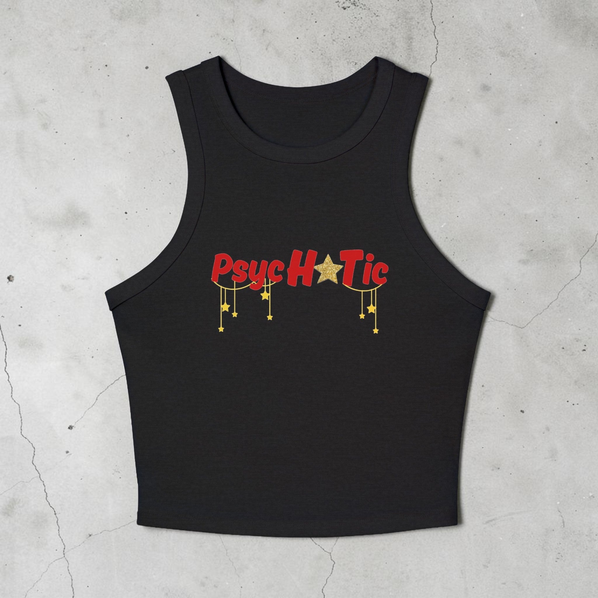 Psychotic Graphic Racer Tank Top